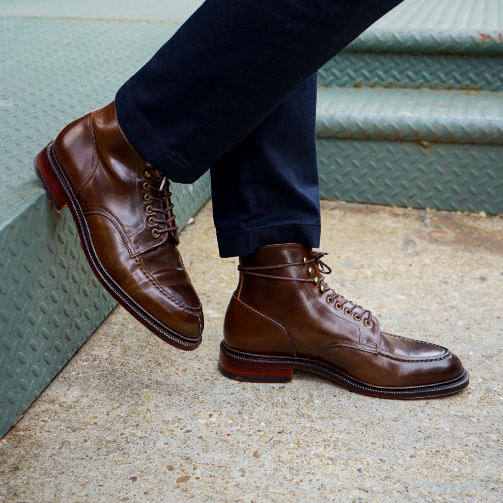 Alden Cordovan Boots With A Suit Alden Men's 9071 Cap Toe Bal