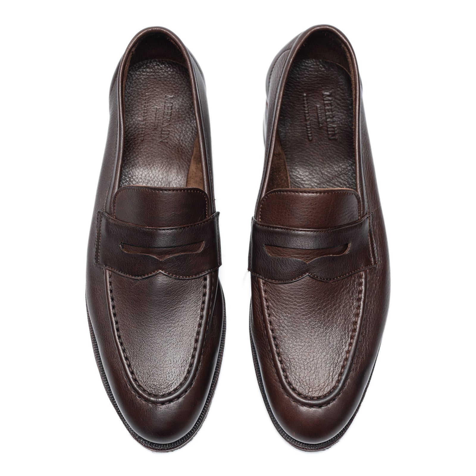 114284 DARK BROWN SOFTCALF E Meermin Shoes