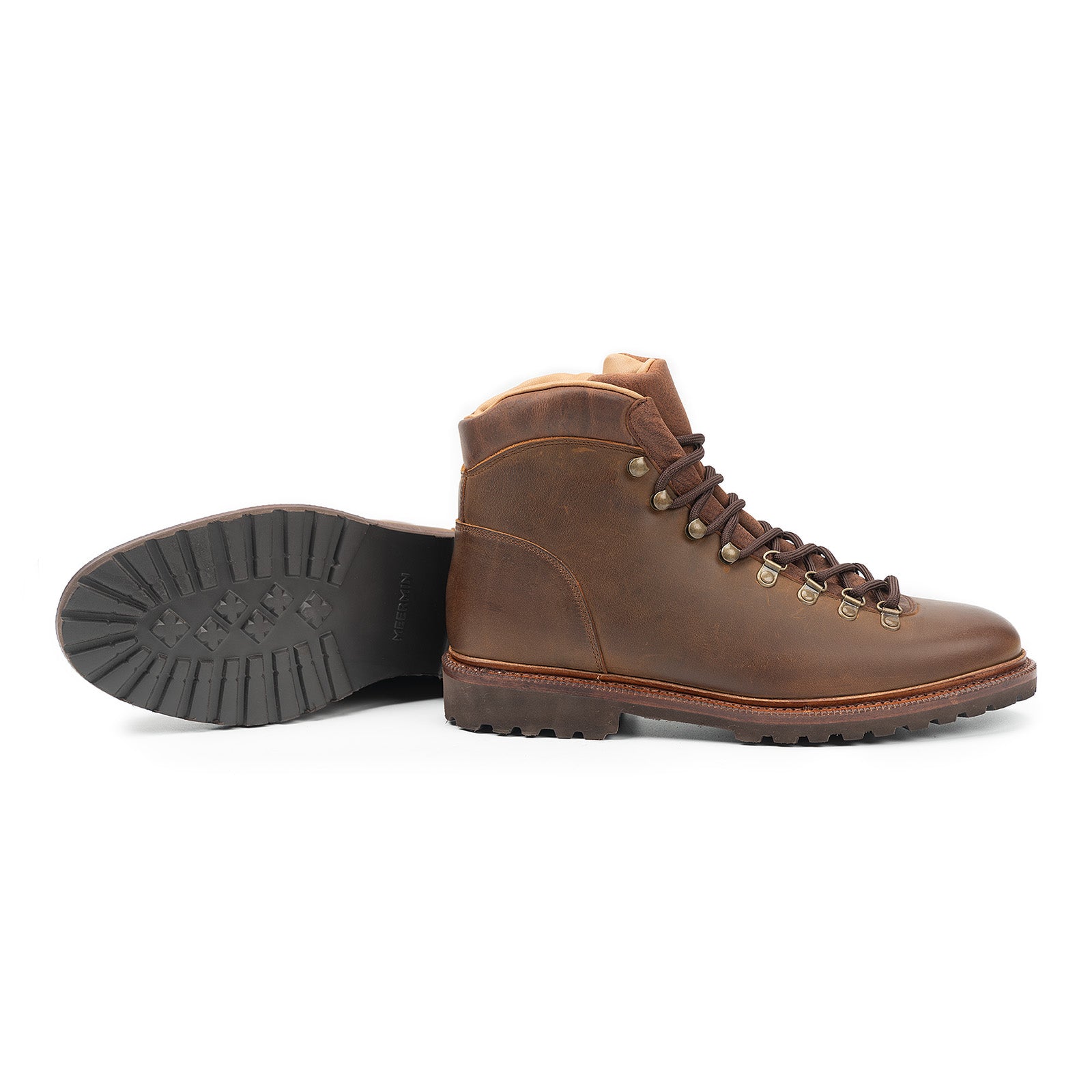 516690 - TOBACCO WAXY CALF - E – Meermin Shoes - International