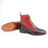 106077 - BURGUNDY SHELL CORDOVAN & RUBY SHELL CORDOVAN - E