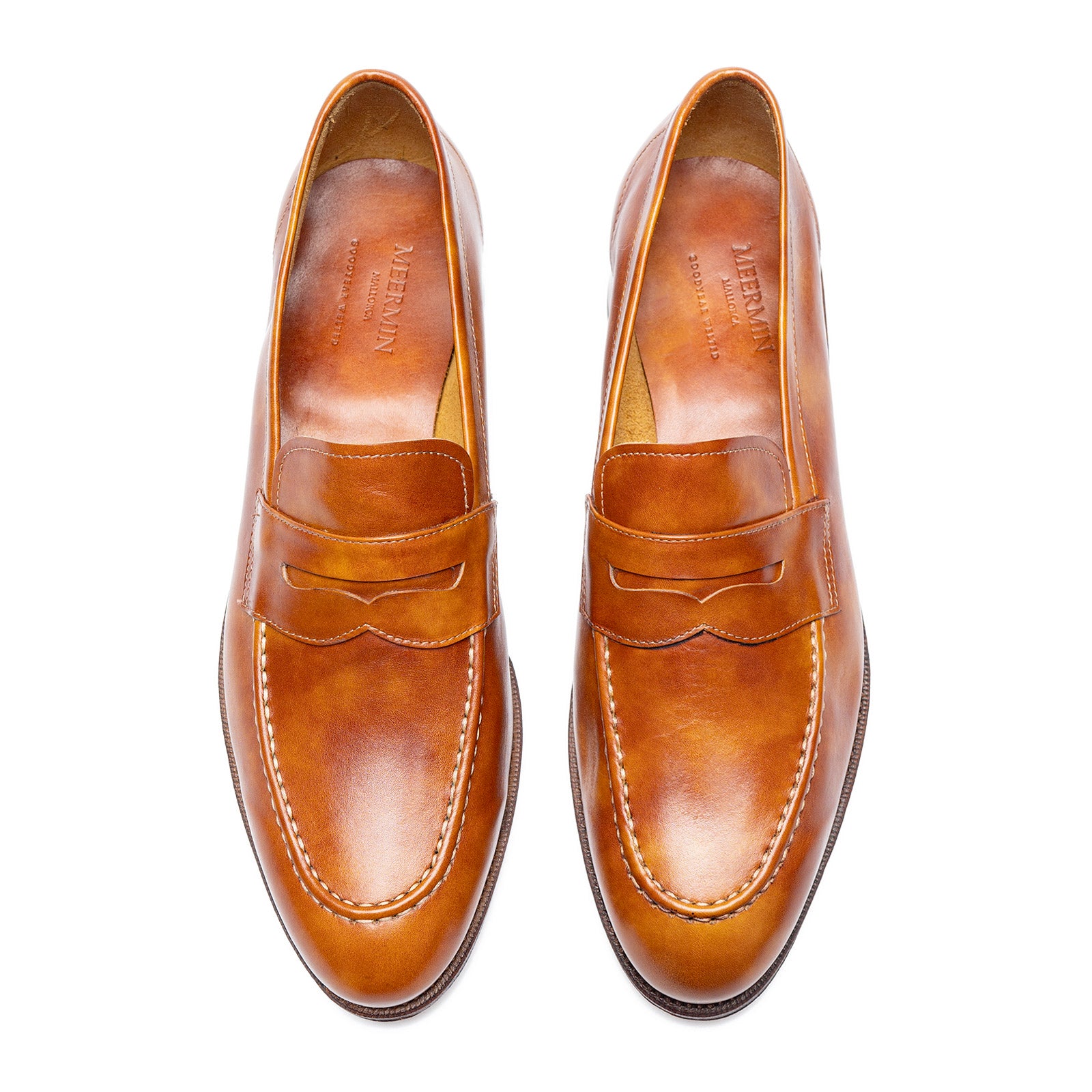 114284 - GOLD MUSEUM CALF - E – Meermin Shoes